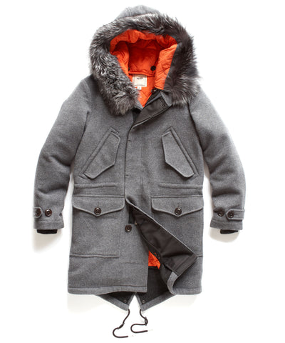 Grey/Orange Fox Fur Marshcoat
