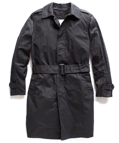 Black Wool Lined Trench Coat