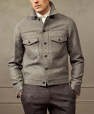 Charcoal Double Face Wool Jean Jacket