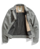 Charcoal Double Face Wool Jean Jacket
