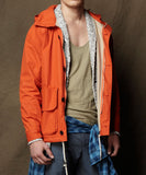 Orange Marina Zip-Up Jacket