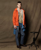 Orange Marina Zip-Up Jacket