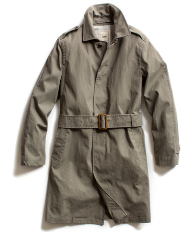 Grey Doubleface Bonded Trench