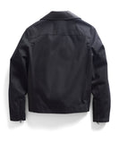 Black Nylon Moto Jacket