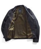 Black Nylon Moto Jacket