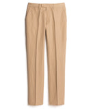 Beige Solid Plain Weave Pant