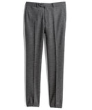 Charcoal Herringbone Suit Pant