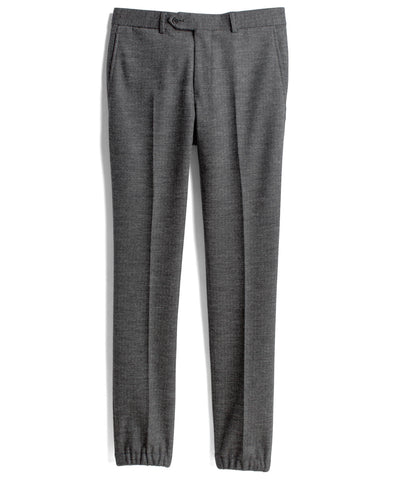 Charcoal Herringbone Suit Pant