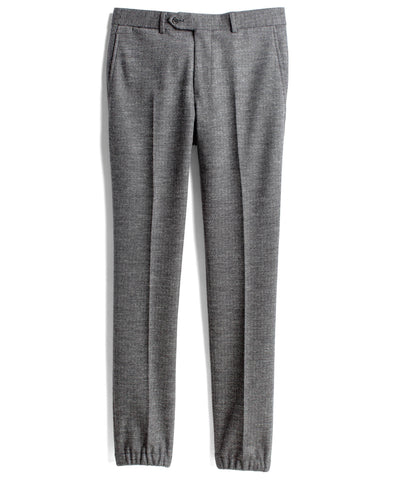 Navy Herringbone Suit Pant