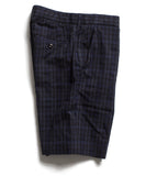 Navy Plaid Club Short