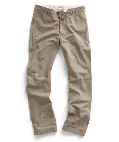 Khaki Selvedge Officer Pant