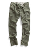 Olive Selvedge Officer Pant
