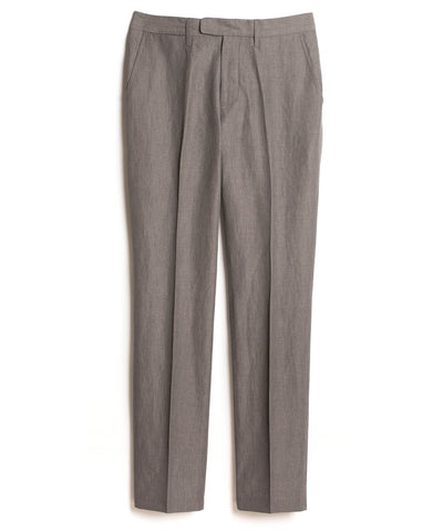 Grey Solid Plain Weave Pant