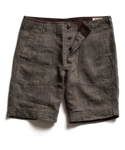 Charcoal-Twill Camp Short