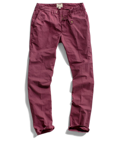 Maroon Basic Chino