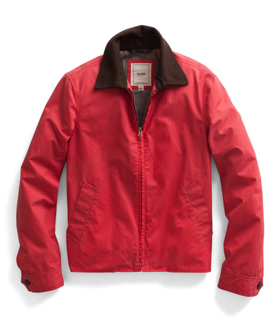 Red Waxed Driving Jacket