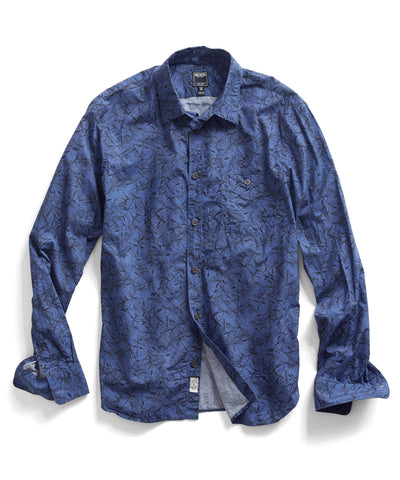 Navy Print Shirt
