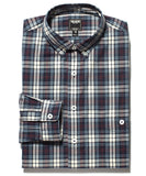 Blue Plaid Button Down Sport Shirt