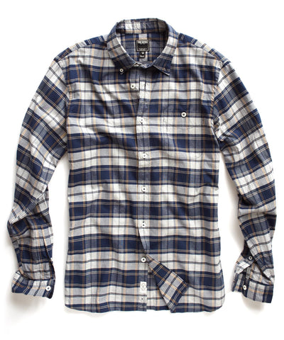 Blue and Yellow Button Down Sport Shirt