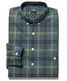 Teal Plaid Sport Shirt