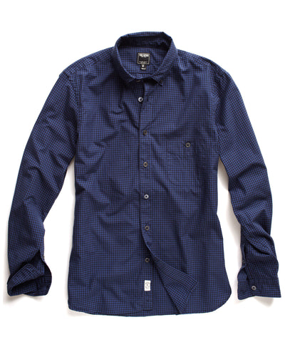 Blue Plaid Sport Shirt