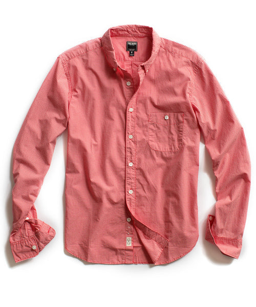 Red Mini Gingham Shirt