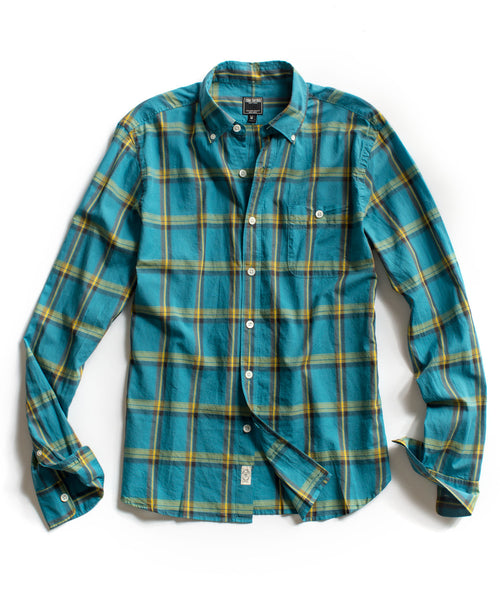 Dark Teal Plaid Shirt