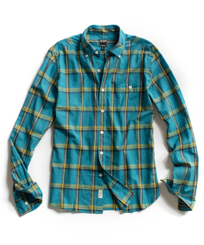 Dark Teal Plaid Shirt