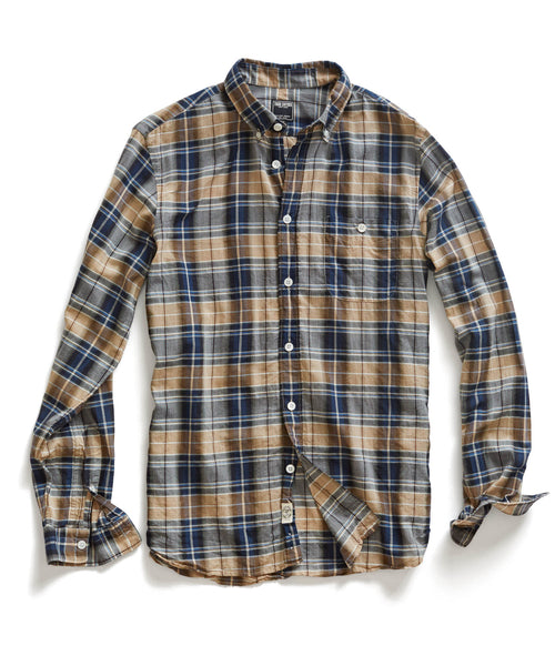 Dark Brown Plaid Shirt