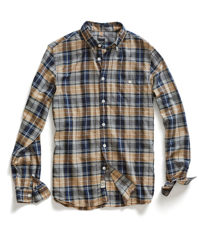 Dark Brown Plaid Shirt