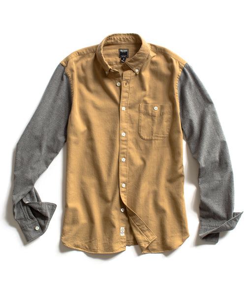 Khaki Contrast Sleeve Shirt