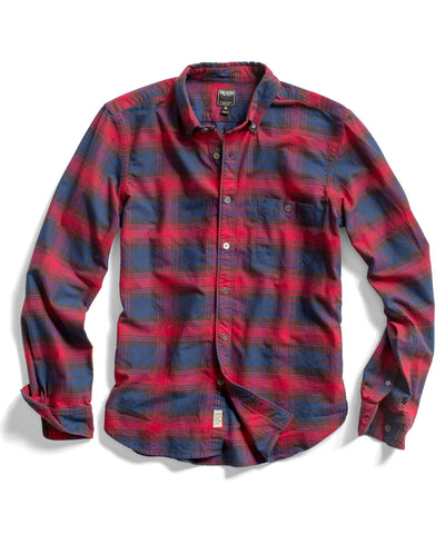 Red Plaid Oxford Shirt