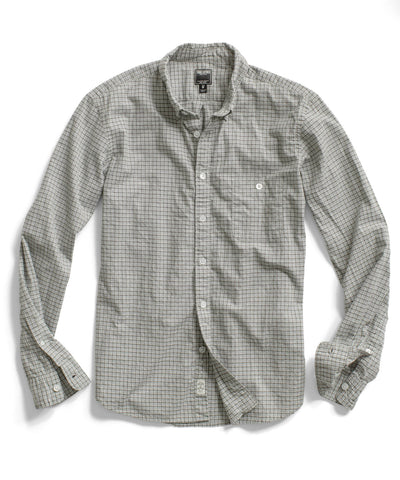 Grey Heather Plaid Sport Shirt