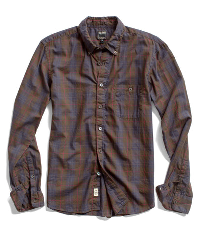 Olive Plaid Sport Shirt