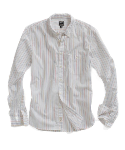 White Clint Stripe Shirt
