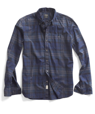 Dark Navy Plaid Shirt
