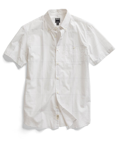 White Check Short Sleeve Shirt