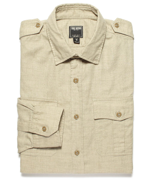 Khaki Military Sport Shirt