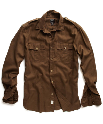 Brown Military Sport Shirt