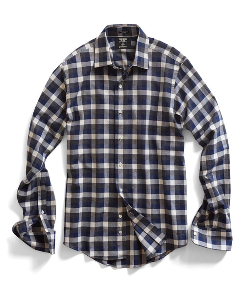 Charcoal Plaid Dress Shirt