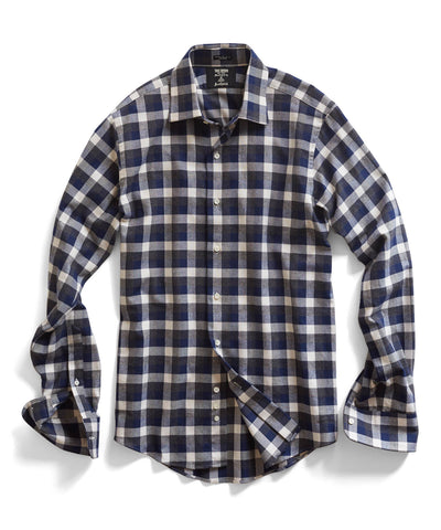 Charcoal Plaid Dress Shirt