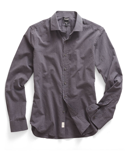 Dark Grey Poplin Shirt