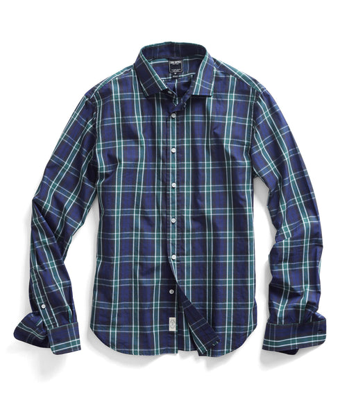 Navy Plaid Shirt