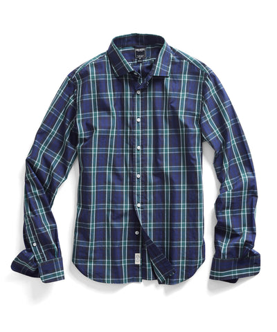 Navy Plaid Shirt
