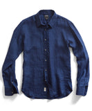 Navy Linen Shirt