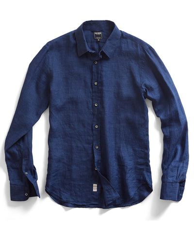 Navy Linen Shirt