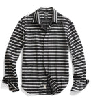 Black Stripe Poplin Sport Shirt