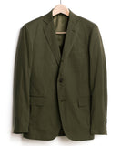 Olive Cotton Metal Sport Coat