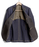 Navy Cotton Tuxedo Jacket