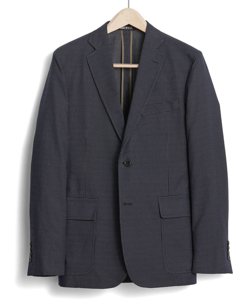 Navy Dot Suit Coat